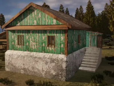 Old house Free low-poly 3D model buy