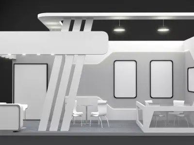 18sqmtr stall  3D model