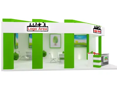 Booth Exhibition Stand a451  3D model