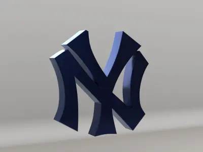 MLB New York Yankees Team Logo  3D model