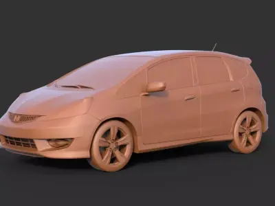 Honda Fit 2009 3D print model