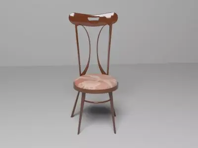 Art nouveau chair Free 3D model Free 3D model