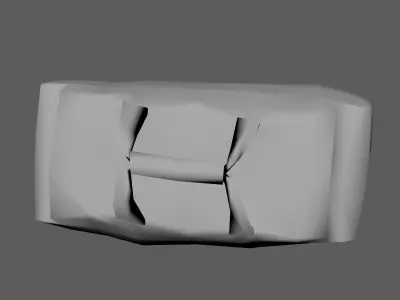 Sport bag Low-poly 3D model buy