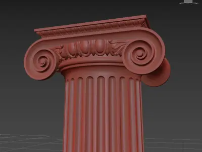 ionic column 3D model