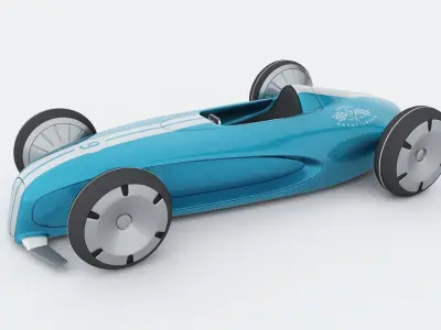 RACER 9 toy racing car 3D model