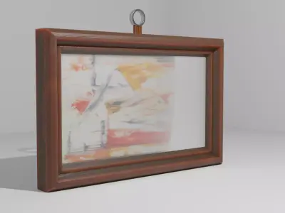 Picture frame Low-poly 3D model Low-poly 3D model