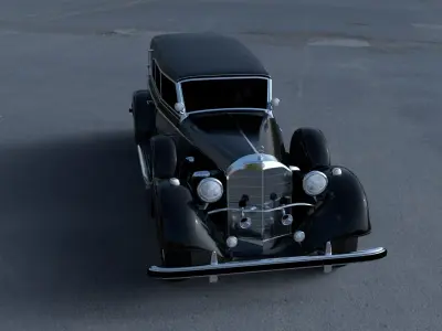 Mercedes 770 Staff Car HDRI 3D model