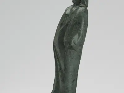 Monument to Honore de Balzac 3D model