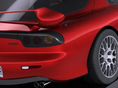 Mazda RX-7 1998 - 2002 VRAY 3D model