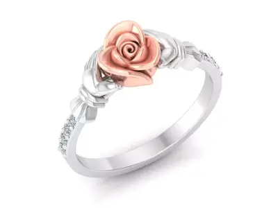 Women Ring  Render 3dm STL OBJ FBX Details 3D print model