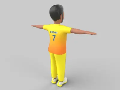 Dhoni 3D model