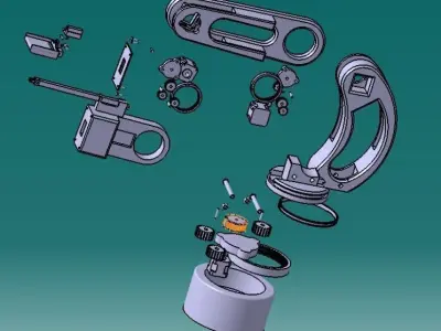 Small robotic hand 3D model