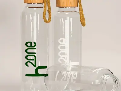 High-Quality Glass Bottle 3D Model 3D model