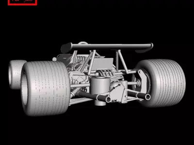 Formula 1 - McLaren M7A 1968 3D print model