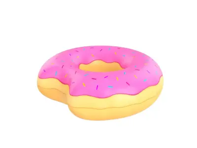 Swimming Ring Donut 3D model