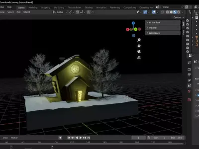 house of snow 3D model