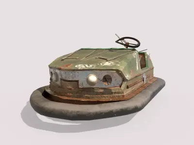 Abandoned Pripyat Bumper Car-Dodgem Car 6  3D model