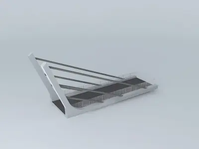 Footbridge ramp 3D model