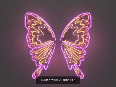Butterfly Wings - 3 Pack 3D Model Collection