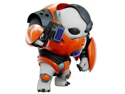 ALIEN TROOPER 9-V  Rigged for Unreal Engine - Unity - MIXAMO  3D model