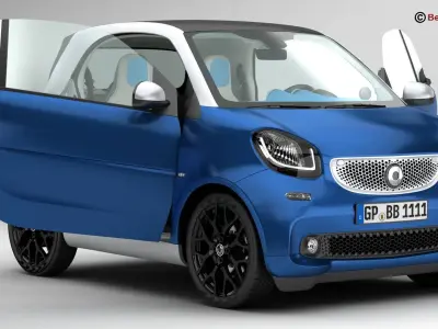 Smart ForTwo 2015 3D model