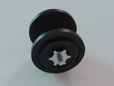 Adjustable Dumbbell - 16 Kg - Gym Equipment Low-poly 3D model