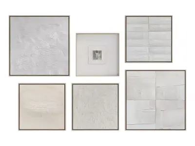 Abstract Painting Frame Set 04 3D model