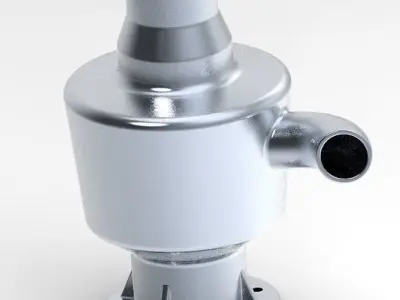 Cyclone Dust Collector 3D print model