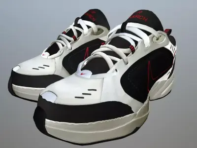 NIKE AIR MONARCH 4 SHOES PBR Low-poly 3D model