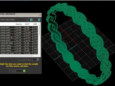 Bangle design 3D print model