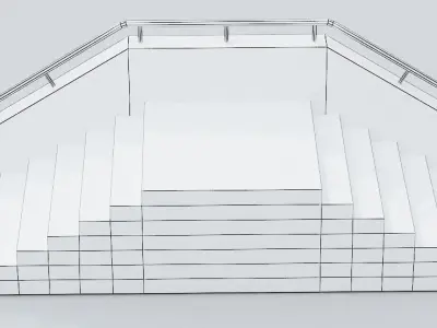 Skate ramp6 Low-poly 3D model