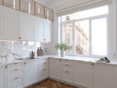 Kitchen 2 Blender Scene 3D model