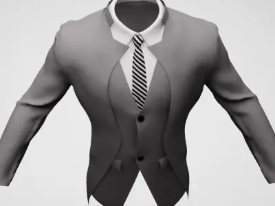 Futuristic Suit Metahuman Rigged 3D model Low-poly 3D model