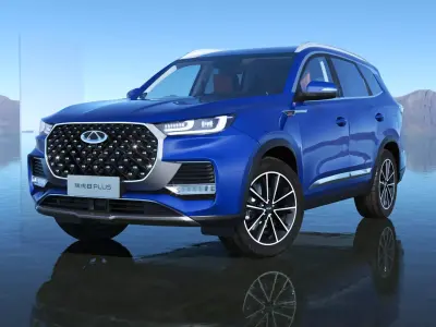 Chery Tiggo 8 Plus 2023 with interior 3D model