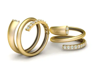 Luxury Engagement ring 3d Printable Model 3D print model shop