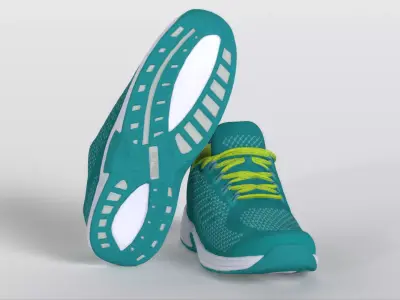 Orthofeet Women s Athletic Walking Shoes Low-poly 3D model