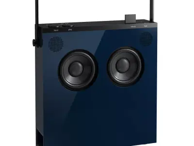 OB-4 Bluetooth Loudspeaker Navy by Teenage Engineering 3D model