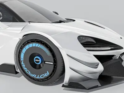 Mclaren 720S - 720LM Low-poly 3D model