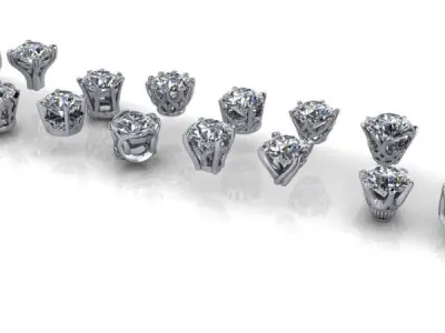 Modern Various Assorted Designer Heads findings jewelry  3D print model