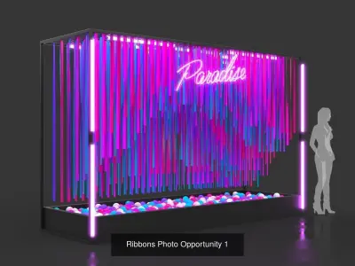 Ribbons Photo Opportunities - 2 Pack 3D Model Collection