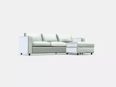 VIMLE 3-seat sofa with chaise longue 7 Low-poly 3D model