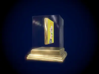 Mutant Ape 8 Gold Club Low-poly 3D model