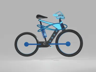 Futuristic Electric Urban Bicycle - Revolutionize Your Ride Free low-poly 3D model