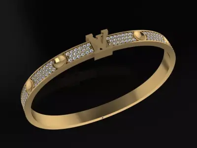Louis Vuitton Bracelet 3D print model