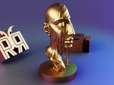 Melting Serenity Bust 3D print model