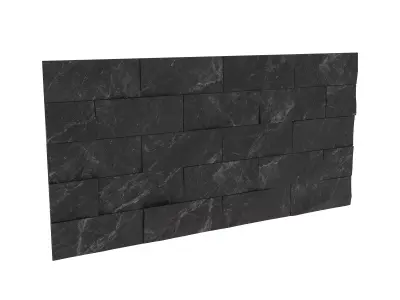 Rock wall 01 3D model