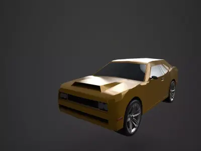 Low Poly - Game Ready 3D Car Low-poly 3D model
