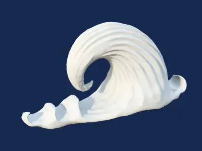 Decorative Cartoon Stylized Cloud Toy 3D print model