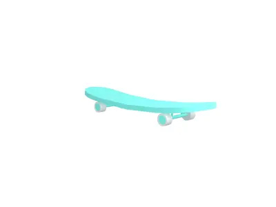 Skateboard v1 006 Low-poly 3D model