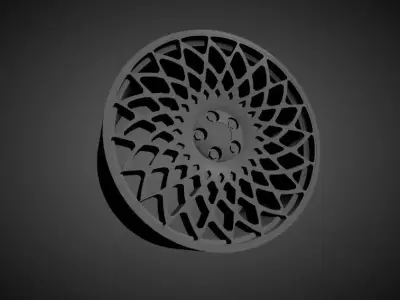 JNC 043 scalable and Printable rim 3D print model